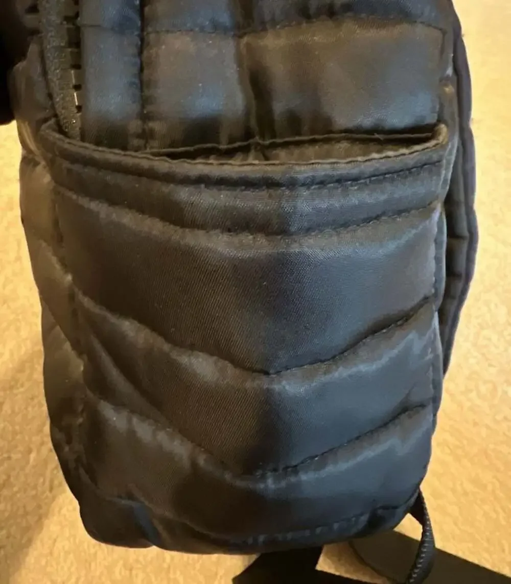 Think‎ Royln Black Quilted Nylon Backpack